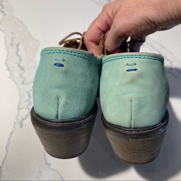 JOHN FLUEVOG Sz 7  Elise Adrianna Family Lace Up Nubuck Oxford Style Shoes - Picture 11 of 16